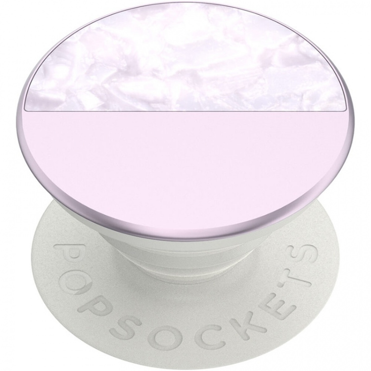 PopSockets Glam Inlay Acetate Lilac Avtagbart Grip med Stativfunksjon LUXE