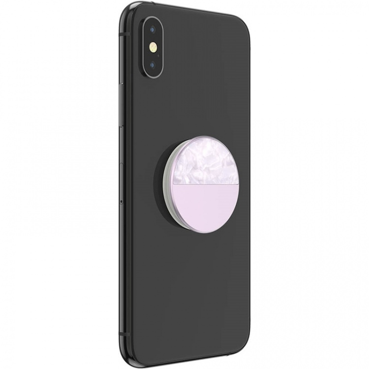 PopSockets Glam Inlay Acetate Lilac Avtagbart Grip med Stativfunksjon LUXE