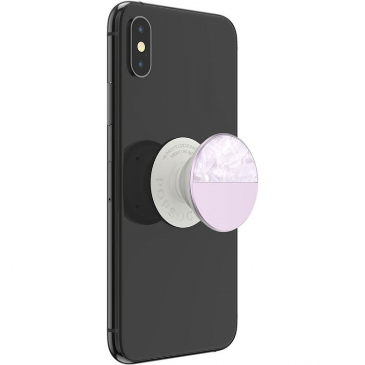 PopSockets Glam Inlay Acetate Lilac Avtagbart Grip med Stativfunksjon LUXE