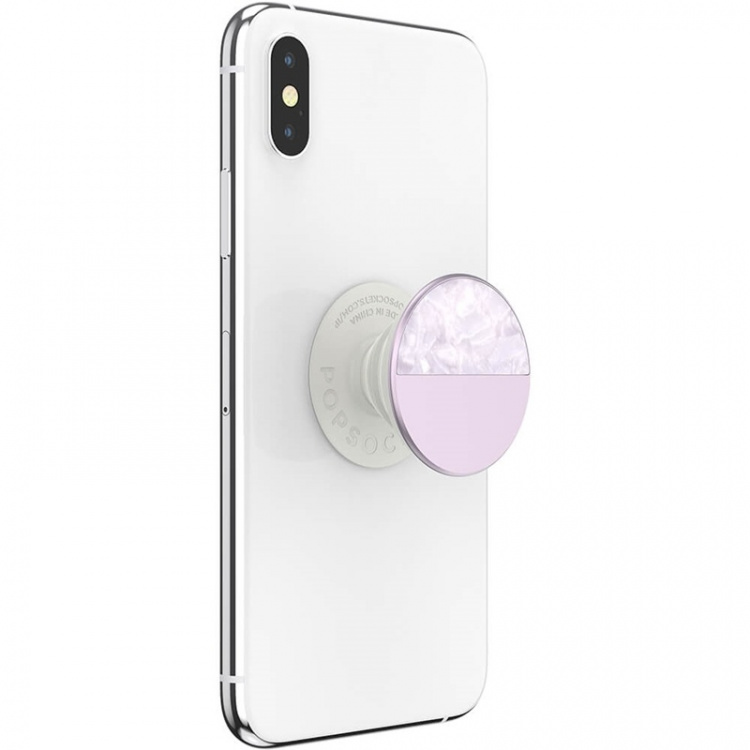 PopSockets Glam Inlay Acetate Lilac Avtagbart Grip med Stativfunksjon LUXE