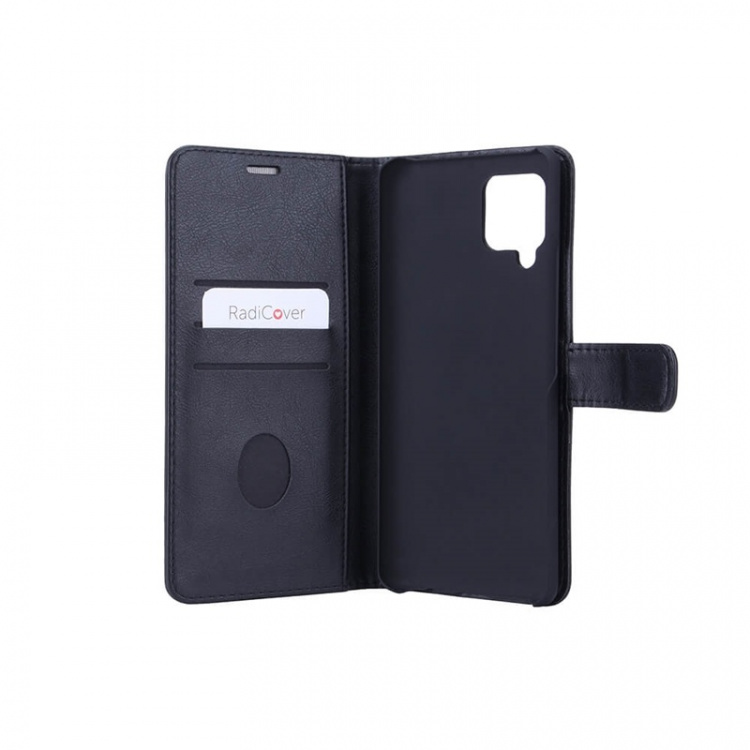 Radicover Strålningsskydd Plånboksväska PU Samsung A42 Flipcover Svart