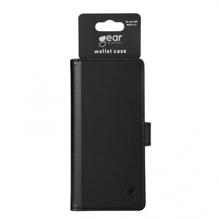 Gear Lommebokdeksel Svart - Nokia 3.4