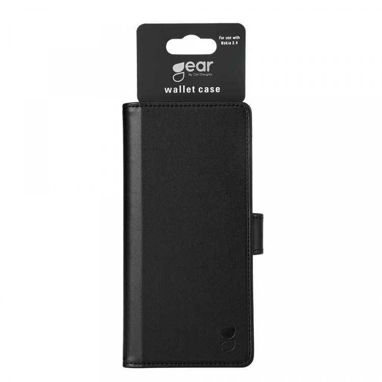 Gear Lommebokdeksel Svart - Nokia 3.4