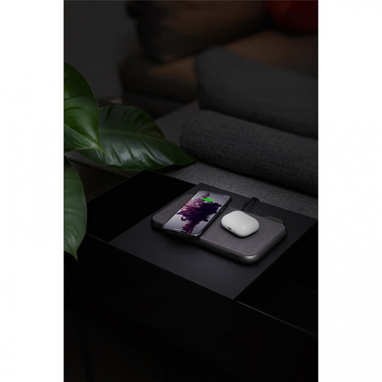 Zens Dual Bordlader QI Liberty 16 coils 2x15W Fabric Surface (Apple & Samsung QC) Zens Dual Bordlader QI Liberty 16 coils 2x15W Fabric Surface (Apple & Samsung QC)