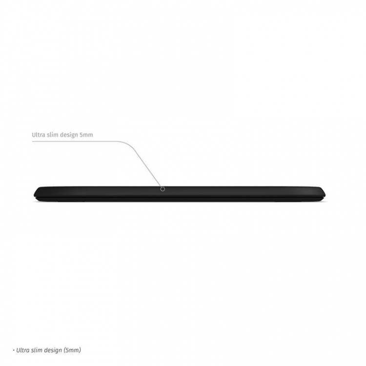 Zens Essential Single Lader QI 10W Svart 5mm Slim (Apple + Samsung QC)