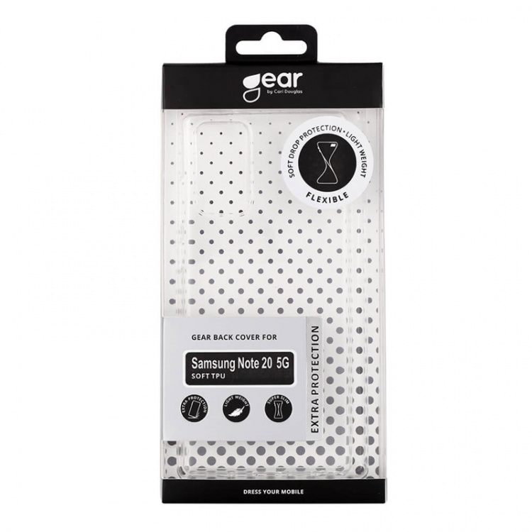 Gear Mobildeksel TPU Transparent - Samsung Note 20 5G Gear Mobildeksel TPU Transparent - Samsung Note 20 5G