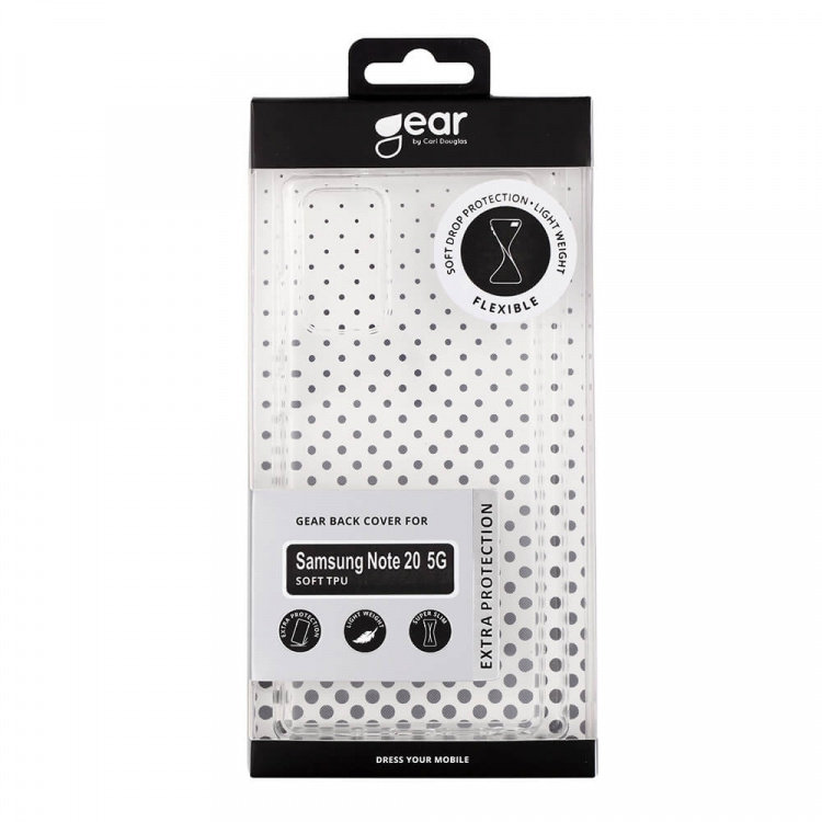 Gear Mobildeksel TPU Transparent - Samsung Note 20 5G Gear Mobildeksel TPU Transparent - Samsung Note 20 5G