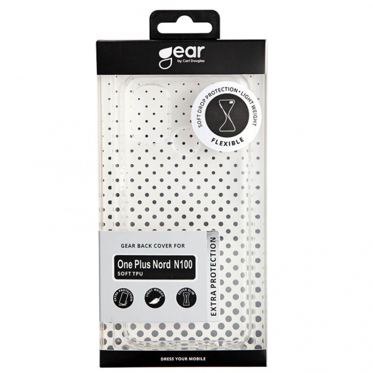 Gear Mobildeksel TPU Transparent - Oneplus Nord N100 Gear Mobildeksel TPU Transparent - Oneplus Nord N100