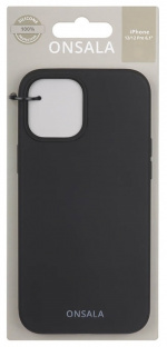 Onsala Mobildeksel Silikon Black - iPhone 12 / 12 Pro
