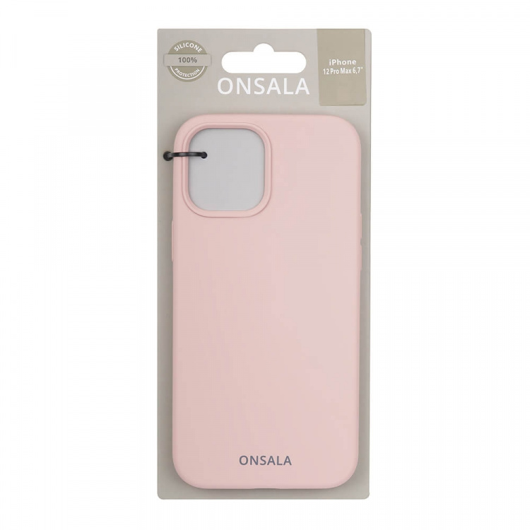 Onsala Mobildeksel Silikon Sand Pink - iPhone 12 Pro Max Onsala Mobildeksel Silikon Sand Pink - iPhone 12 Pro Max