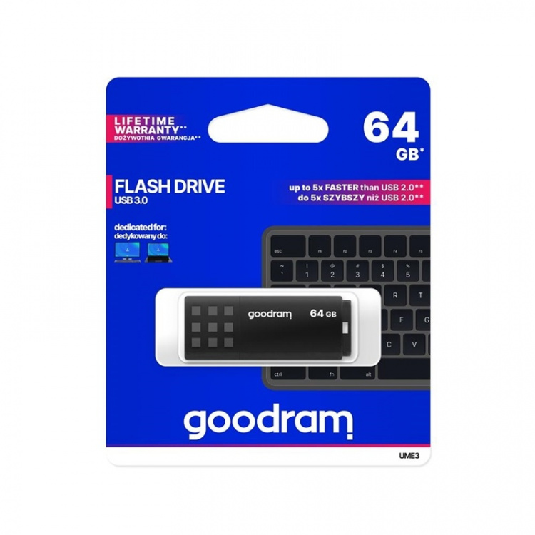 GoodRam UME3 USB-minnepinne (64 GB | USB 3.0)