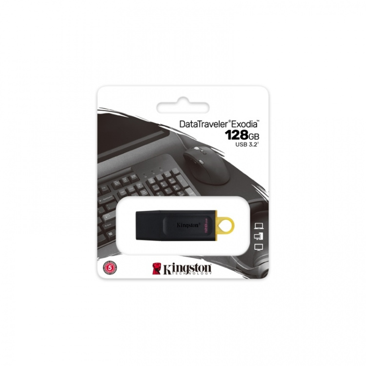 Kingston DT Exodia USB-minnepinne (128 GB | USB 3.2) Kingston DT Exodia USB-minnepinne (128 GB | USB 3.2)