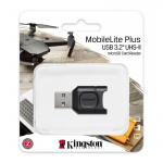 Kingston MobileLite Plus - minnekortleser, USB 3.1 microSDHC/SDXC Kingston MobileLite Plus - minnekortleser, USB 3.1 microSDHC/SDXC