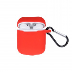 Airpods Beskyttelsesveske med krok, rød