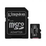 Kingston Canvas Select Plus - microSDXC 64 GB, klasse 10, UHS-I, 100 MB/s + adapter