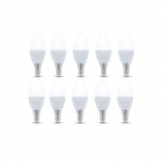 LED-lampe E14, C37, 3W, 230V, 3000K 10-pk, Varm hvit LED-lampe E14, C37, 3W, 230V, 3000K 10-pk, Varm hvit