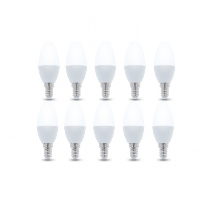 LED-lampe E14, C37, 3W, 230V, 3000K 10-pk, Varm hvit LED-lampe E14, C37, 3W, 230V, 3000K 10-pk, Varm hvit
