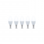 LED-lampe E14, C37, 3W, 230V, 4500K 5-pk, hvit nøytral LED-lampe E14, C37, 3W, 230V, 4500K 5-pk, hvit nøytral