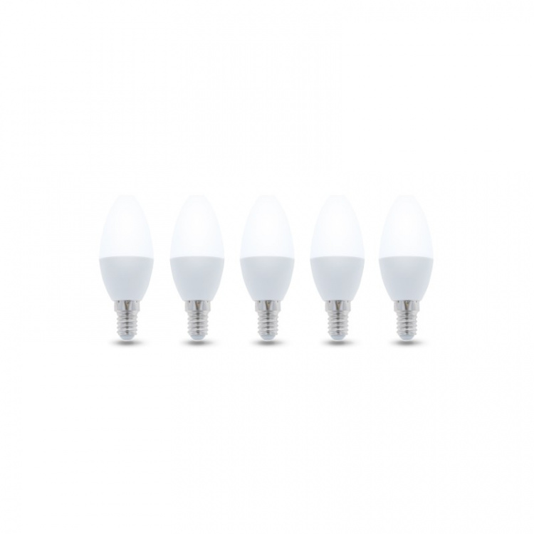 LED-lampe E14, C37, 3W, 230V, 4500K 5-pk, hvit nøytral LED-lampe E14, C37, 3W, 230V, 4500K 5-pk, hvit nøytral