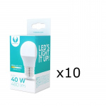 LED-lampe E27, 6W, 230V, 3000K 10-pk, varmhvit LED-lampe E27, 6W, 230V, 3000K 10-pk, varmhvit