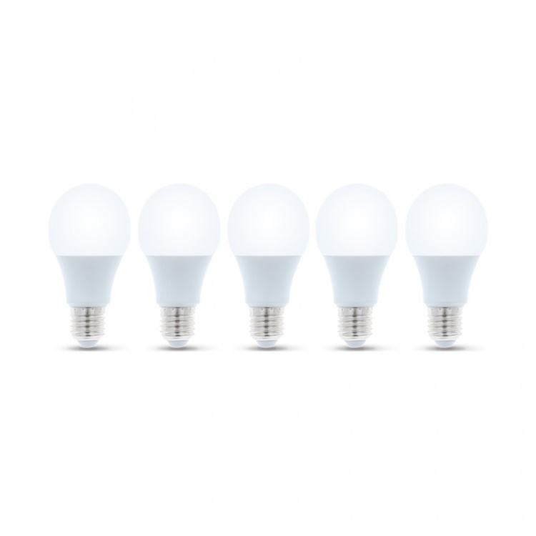 LED-lampe E27, 6W, 230V, 4500K 5-pakning, Hvit nøytral LED-lampe E27, 6W, 230V, 4500K 5-pakning, Hvit nøytral