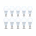 LED-lampe E27, 6W, 230V, 4500K 10-pk, Hvit nøytral