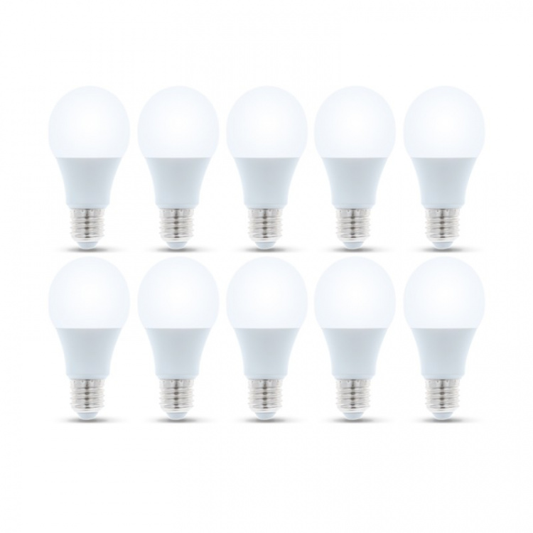 LED-lampe E27, 6W, 230V, 4500K 10-pk, Hvit nøytral