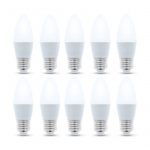 LED-lampe E27, 3W, 230V, 3000K, 10-pakning, Varm hvit LED-lampe E27, 3W, 230V, 3000K, 10-pakning, Varm hvit