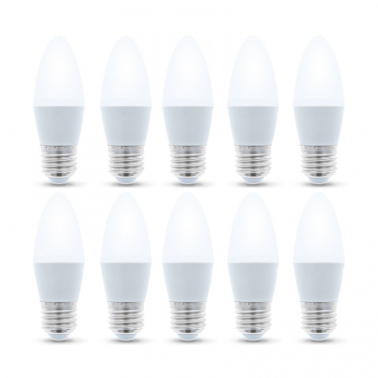 LED-lampe E27, 3W, 230V, 3000K, 10-pakning, Varm hvit LED-lampe E27, 3W, 230V, 3000K, 10-pakning, Varm hvit