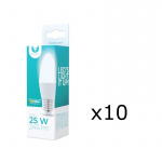 LED-lampe E27, 3W, 230V, 4500K 10-pk, Hvit nøytral LED-lampe E27, 3W, 230V, 4500K 10-pk, Hvit nøytral