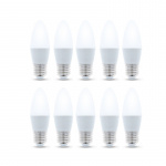 LED-lampe E27, 3W, 230V, 4500K 10-pk, Hvit nøytral LED-lampe E27, 3W, 230V, 4500K 10-pk, Hvit nøytral