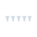 LED-lampe GU10, 3W, 230V, 6000K, 5-pakning, Kjølig hvit LED-lampe GU10, 3W, 230V, 6000K, 5-pakning, Kjølig hvit