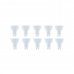 LED-lampe GU10, 3W, 230V, 6000K, 10-pakning, Kjølig hvit LED-lampe GU10, 3W, 230V, 6000K, 10-pakning, Kjølig hvit