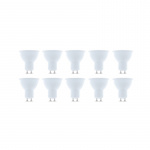 LED-lampe GU10, 7W, 230V, 6000K, 10-pakning, Kjølig hvit LED-lampe GU10, 7W, 230V, 6000K, 10-pakning, Kjølig hvit