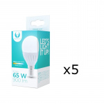 LED-lampe E14, G45, 10W, 230V, 3000K, Keramikk, 5-pakning, Varm hvit LED-lampe E14, G45, 10W, 230V, 3000K, Keramikk, 5-pakning, Varm hvit