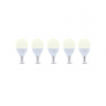 LED-lampe E14, G45, 10W, 230V, 3000K, Keramikk, 5-pakning, Varm hvit LED-lampe E14, G45, 10W, 230V, 3000K, Keramikk, 5-pakning, Varm hvit