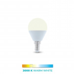 LED-lampe E14, G45, 6W, 3000K, varmhvit LED-lampe E14, G45, 6W, 3000K, varmhvit