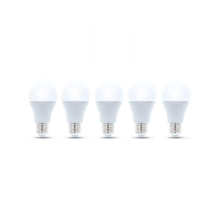 LED-lampe E27, A60, 10W, 230V, 3000K 5-pakning, Varm hvit LED-lampe E27, A60, 10W, 230V, 3000K 5-pakning, Varm hvit