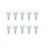LED-lampe E27, A60, 10W, 230V, 3000K 10-pakning, Varm hvit LED-lampe E27, A60, 10W, 230V, 3000K 10-pakning, Varm hvit