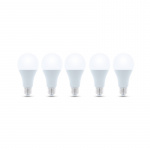 LED-lampe E27, A65, 15W, 230V, 3000K 5-pakning, Varm hvit LED-lampe E27, A65, 15W, 230V, 3000K 5-pakning, Varm hvit