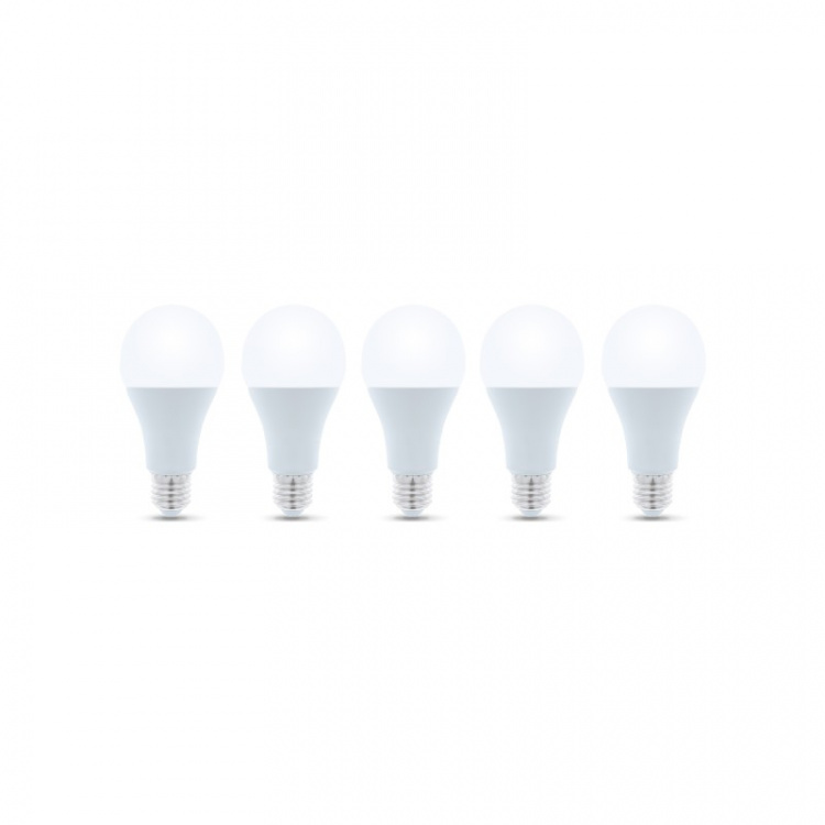 LED-lampe E27, A65, 15W, 230V, 4500K 5-pakning, Hvit nøytral LED-lampe E27, A65, 15W, 230V, 4500K 5-pakning, Hvit nøytral
