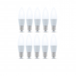 LED-lampe E27, 6W, 3000K 10-pakning, varmhvit LED-lampe E27, 6W, 3000K 10-pakning, varmhvit