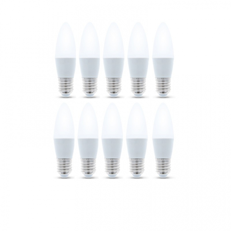 LED-lampe E27, 6W, 3000K 10-pakning, varmhvit LED-lampe E27, 6W, 3000K 10-pakning, varmhvit