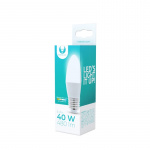 LED-lampe E27, C37, 6W, 4500K, hvit nøytral LED-lampe E27, C37, 6W, 4500K, hvit nøytral