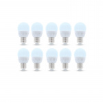 LED-lampe E27, G45, 10W, 230V, 6000K, keramisk 10-pk, kjølig hvit LED-lampe E27, G45, 10W, 230V, 6000K, keramisk 10-pk, kjølig hvit