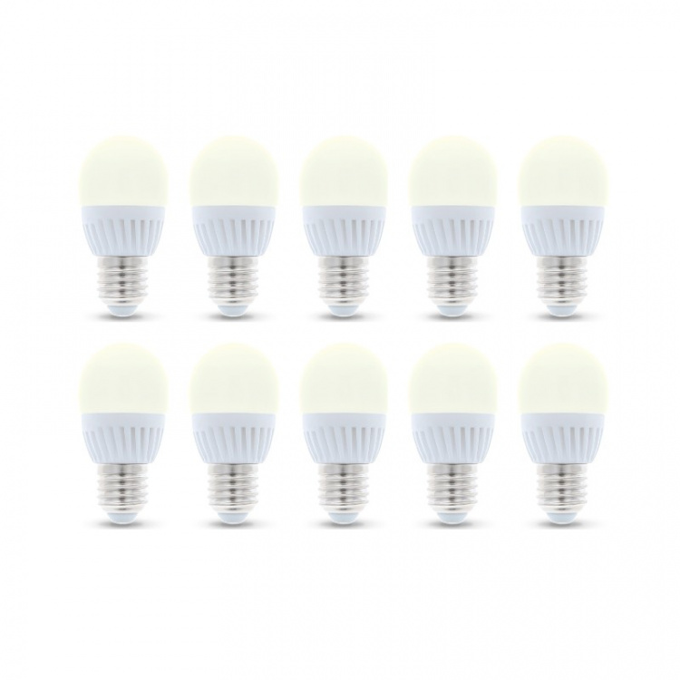 LED-lampe E27, G45, 6W, 3000K 10-pakning, varmhvit LED-lampe E27, G45, 6W, 3000K 10-pakning, varmhvit