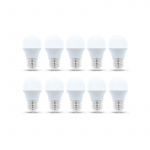 LED-lampe E27, G45, 6W, 4500K 10-pk, hvit nøytral LED-lampe E27, G45, 6W, 4500K 10-pk, hvit nøytral