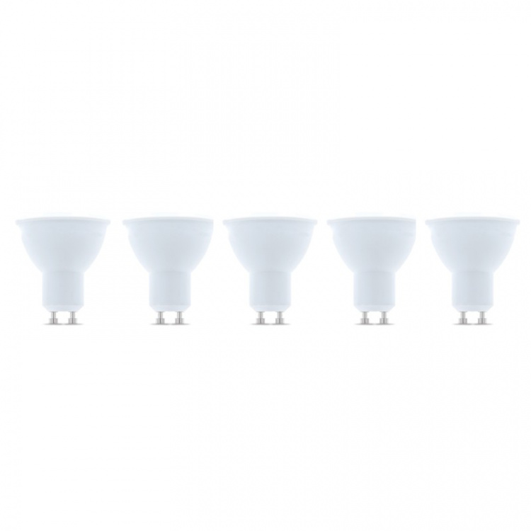 LED-lampe GU10, 1W, 230V, 4500K, 5-pk, Hvit nøytral