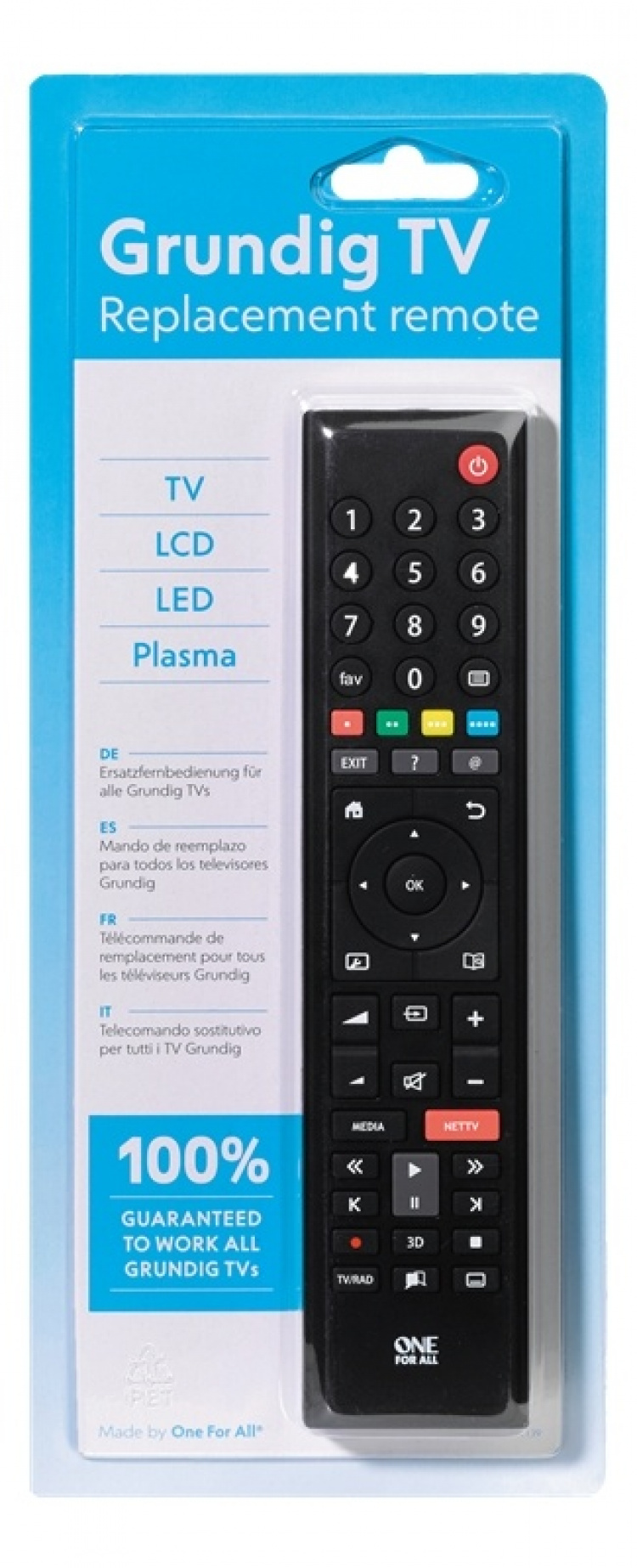 ONE FOR ALL URC 1915 Erstatningsfjær, Grundig