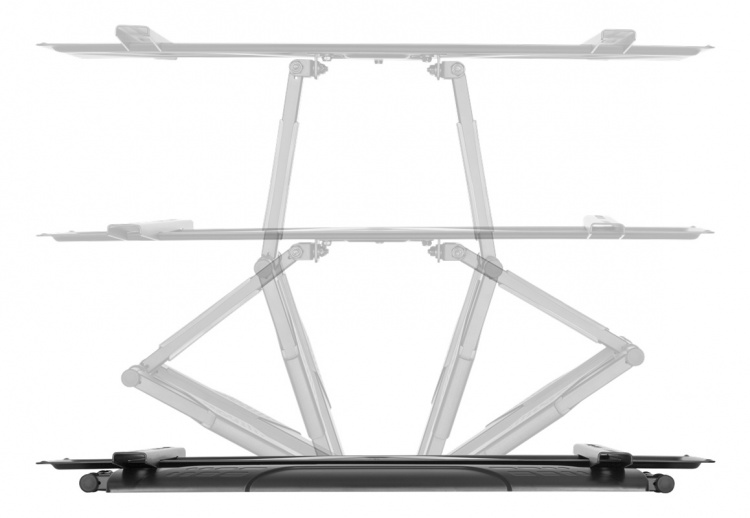 DELTACO Office, slank 3-veis vegg med full bevegelse, 37